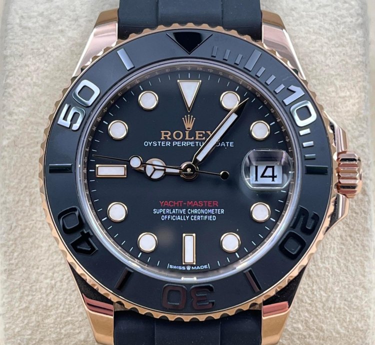 Rolex Yacht-master 37 37mm Rose Gold Oysterflex 268655 Unworn 2024