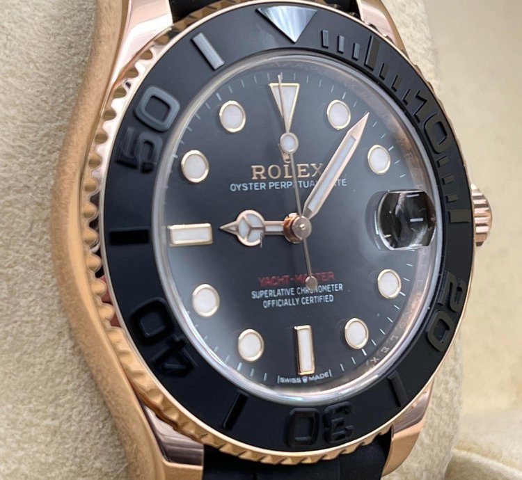 Rolex Yacht-master 37 37mm Rose Gold Oysterflex 268655 Unworn 2024