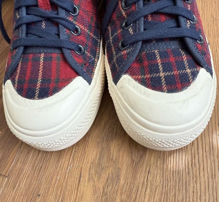 Adidas Nizza Rf Platform Red Plaid Flannel Sneakers 9