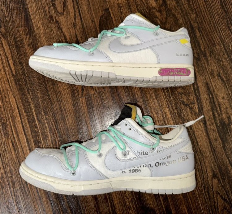 Nike Dunk Low Off-white Lot 4 Of 50 Size Men Us 10 5