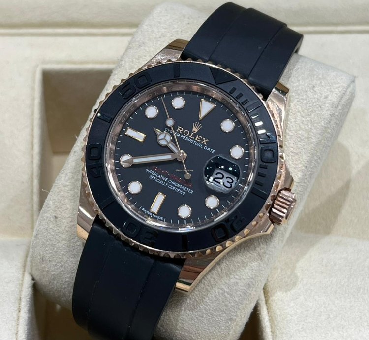 Rolex Yacht-master 40 2019 Rose Gold Yacht-master 40 Oysterflex 116655 Box Papers