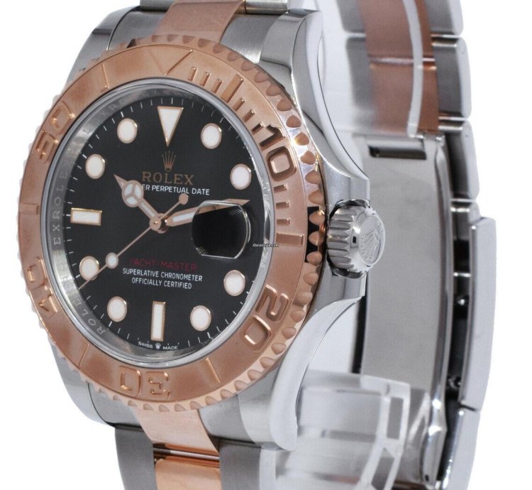 Rolex Yacht-master 40 Nos Rolex Yacht-master 40 18k Rose Gold Steel Black Dial Watch 21 126621