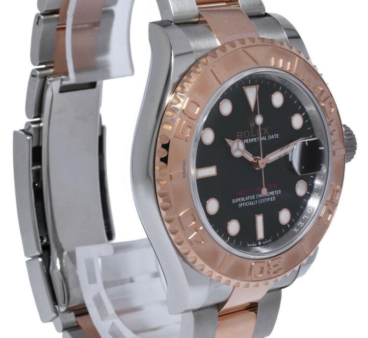 Rolex Yacht-master 40 Nos Rolex Yacht-master 40 18k Rose Gold Steel Black Dial Watch 21 126621