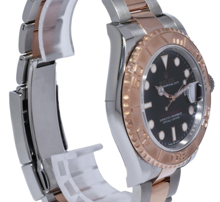 Rolex Yacht-master 40 Nos Rolex Yacht-master 40 18k Rose Gold Steel Black Dial Watch 21 126621