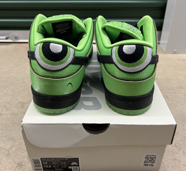 Nike Dunk Low Sb Pro The Powerpuff Girls Buttercup Size 11