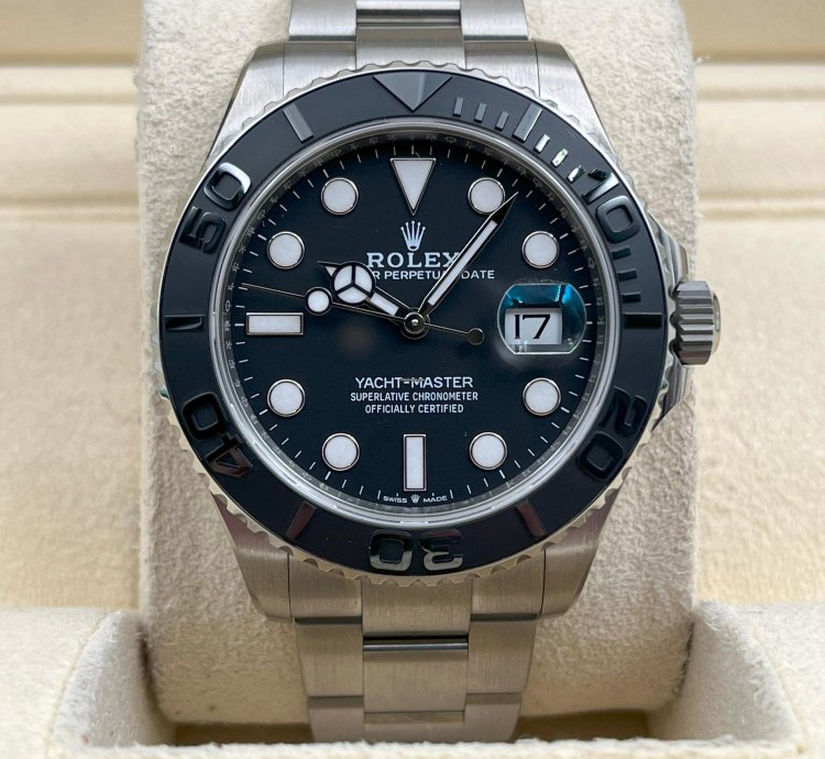 Rolex Yacht-master 42 Unworn Yacht-master 42mm Black Dial Titanium Bracelet 226627 Box Papers 2024