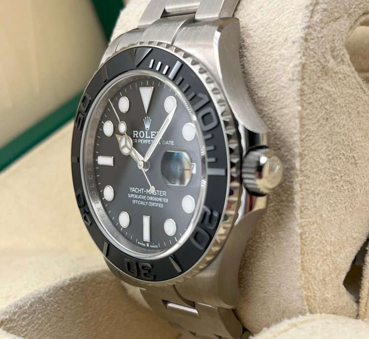 Rolex Yacht-master 42 Unworn Yacht-master 42mm Black Dial Titanium Bracelet 226627 Box Papers 2024
