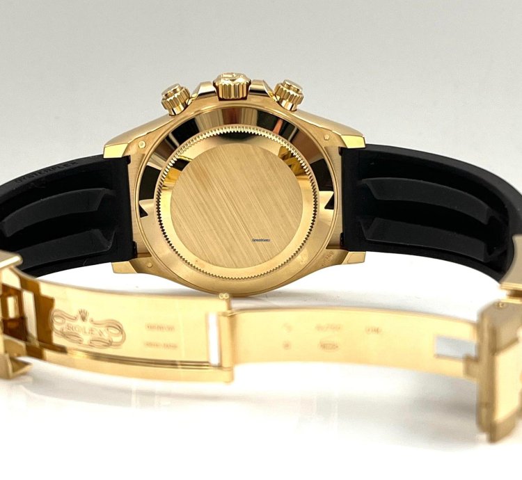 Rolex Daytona Yellow Gold Oysterflex Champagne Dial 116518ln Unworn 2023