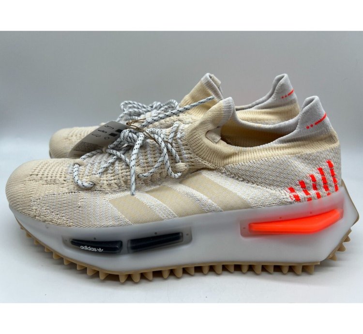 Adidas Nmd S1 Wonder White Solar Red Ie2079 Men Sz 10 5