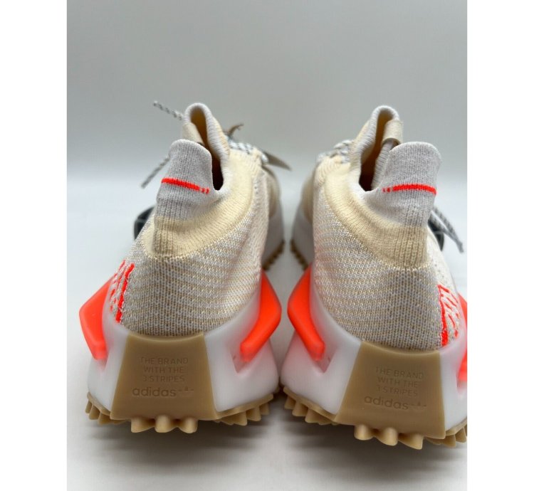 Adidas Nmd S1 Wonder White Solar Red Ie2079 Men Sz 10 5