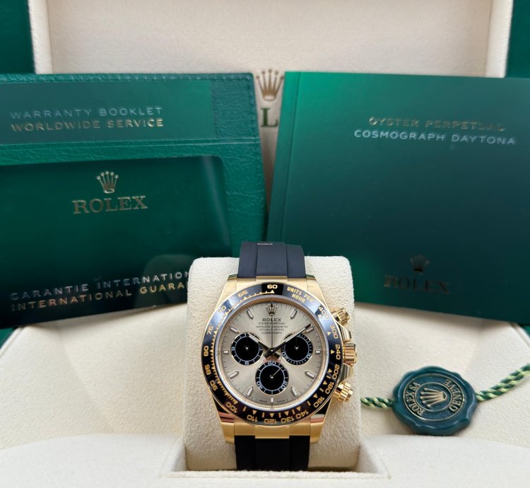 Rolex Daytona Yellow Gold Oysterflex Champagne Yml Dial 126518ln Unworn 2024