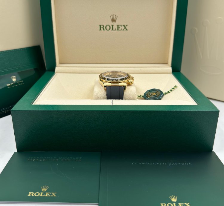 Rolex Daytona Yellow Gold Oysterflex Champagne Yml Dial 126518ln Unworn 2024