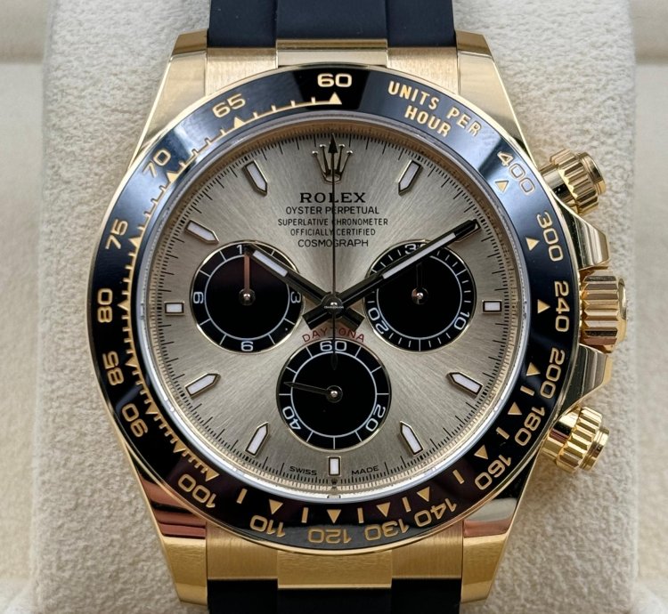 Rolex Daytona Yellow Gold Oysterflex Champagne Yml Dial 126518ln Unworn 2024