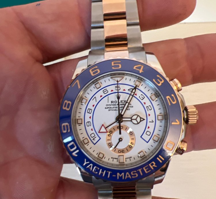 Rolex Yacht-master Ii 2021 Unworn Full Set Balance Of 10yr Warranty