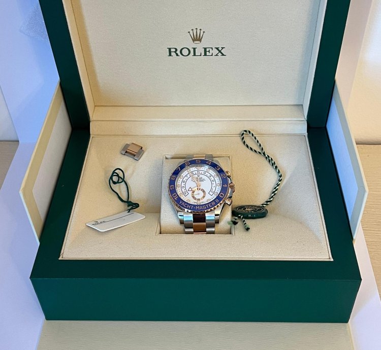 Rolex Yacht-master Ii 2021 Unworn Full Set Balance Of 10yr Warranty