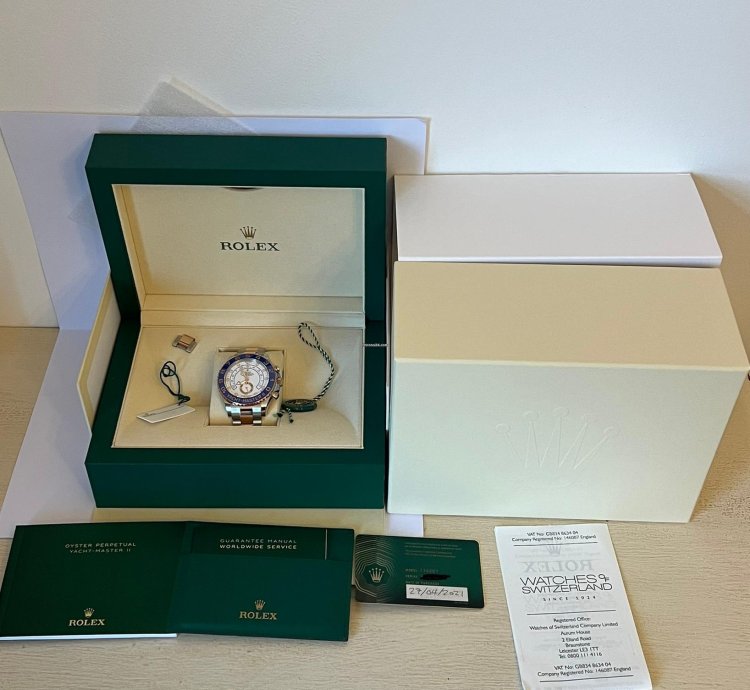 Rolex Yacht-master Ii 2021 Unworn Full Set Balance Of 10yr Warranty