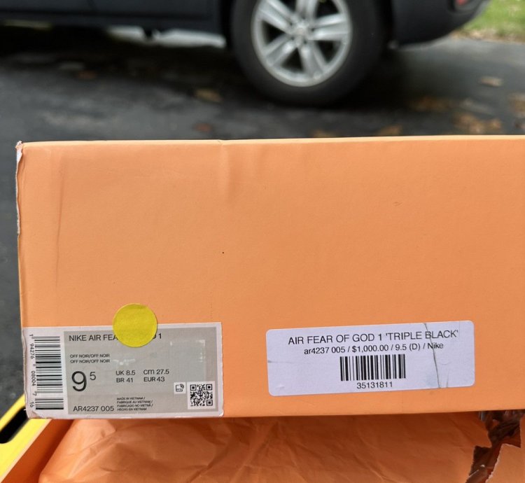 Nike Fear Of God 1 Triple Black