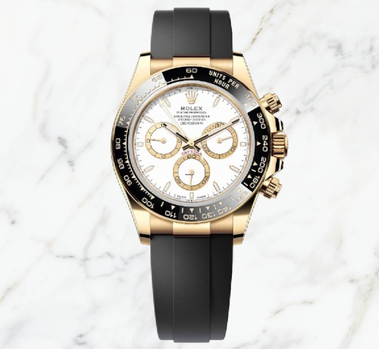 Rolex Daytona Yellow Gold Oysterflex White Dial 126518ln new Unworn