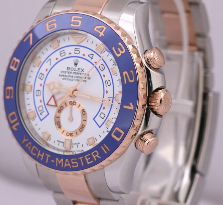 Rolex Yacht-master Ii 2023 Papers Men Rolex Yacht-master Ii 44mm New Hands 18k Gold 116681 Box