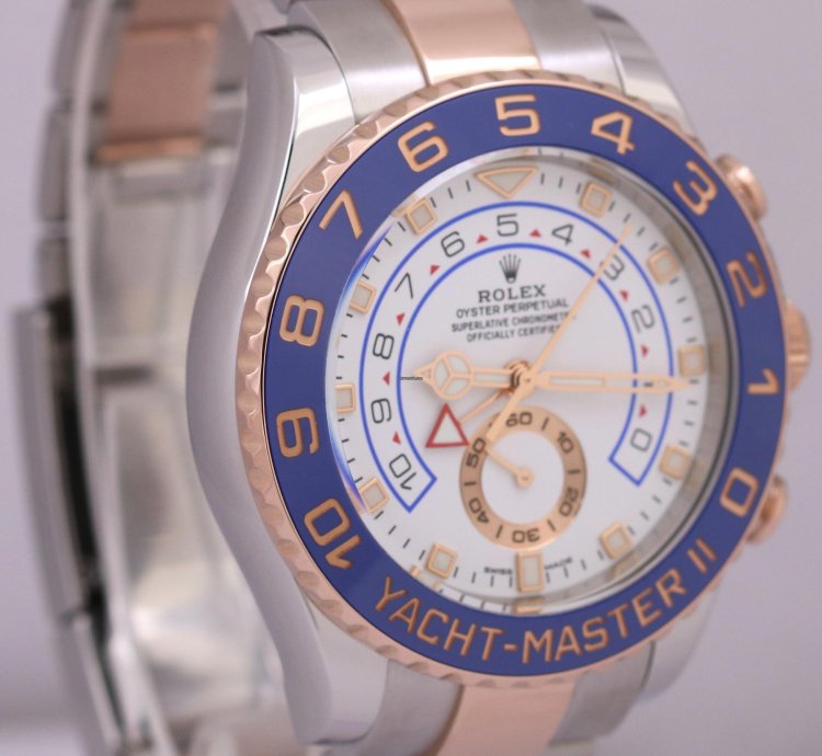 Rolex Yacht-master Ii 2023 Papers Men Rolex Yacht-master Ii 44mm New Hands 18k Gold 116681 Box