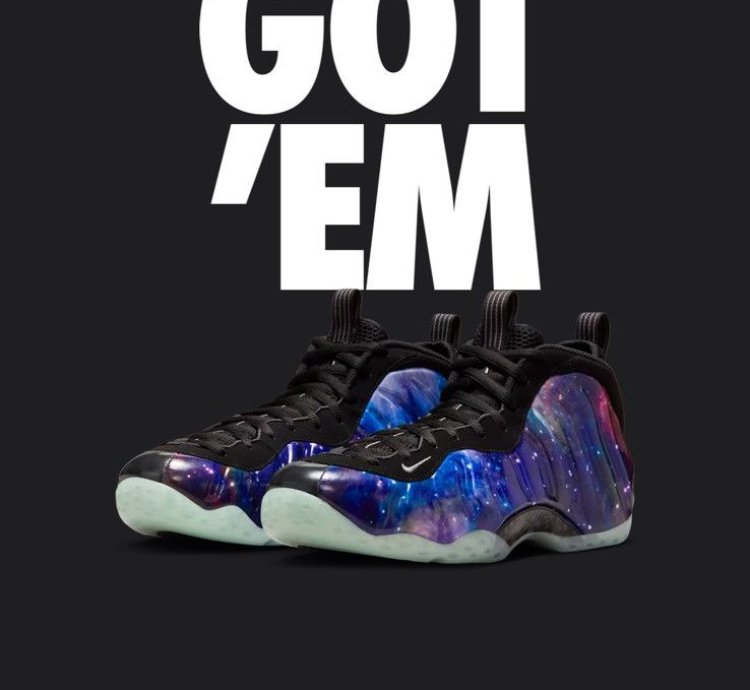 Nike Foamposite Galaxy 2025 Size 13 Confirmed