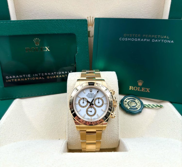 Rolex Daytona Yellow Gold White Dial Yellow Gold Bracelet 126508 Unworn 2024