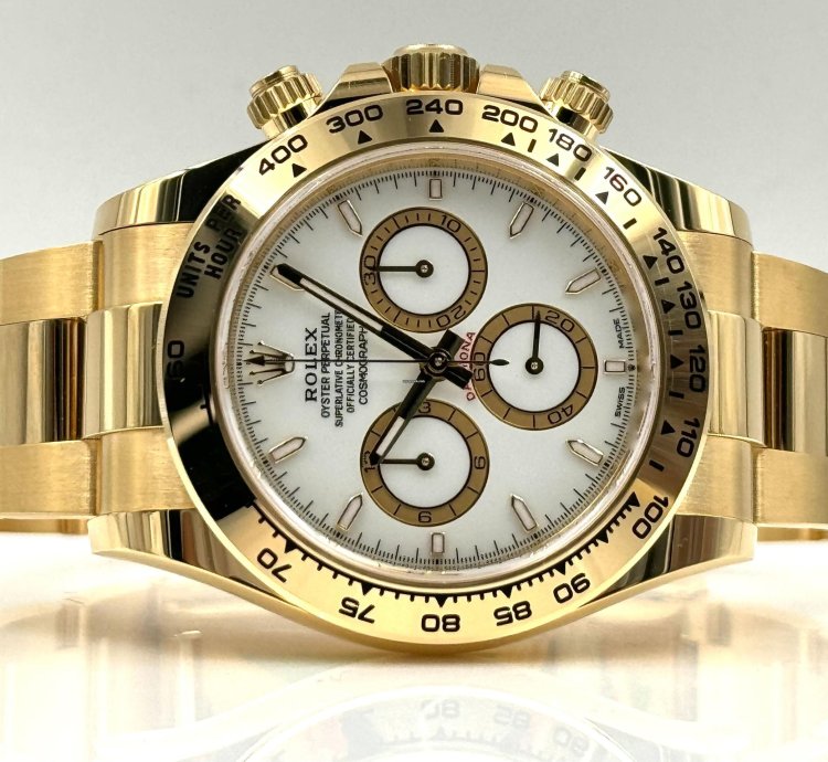 Rolex Daytona Yellow Gold White Dial Yellow Gold Bracelet 126508 Unworn 2024