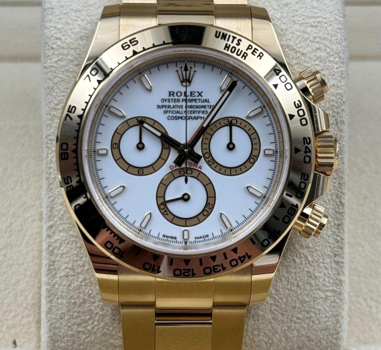 Rolex Daytona Yellow Gold White Dial Yellow Gold Bracelet 126508 Unworn 2024
