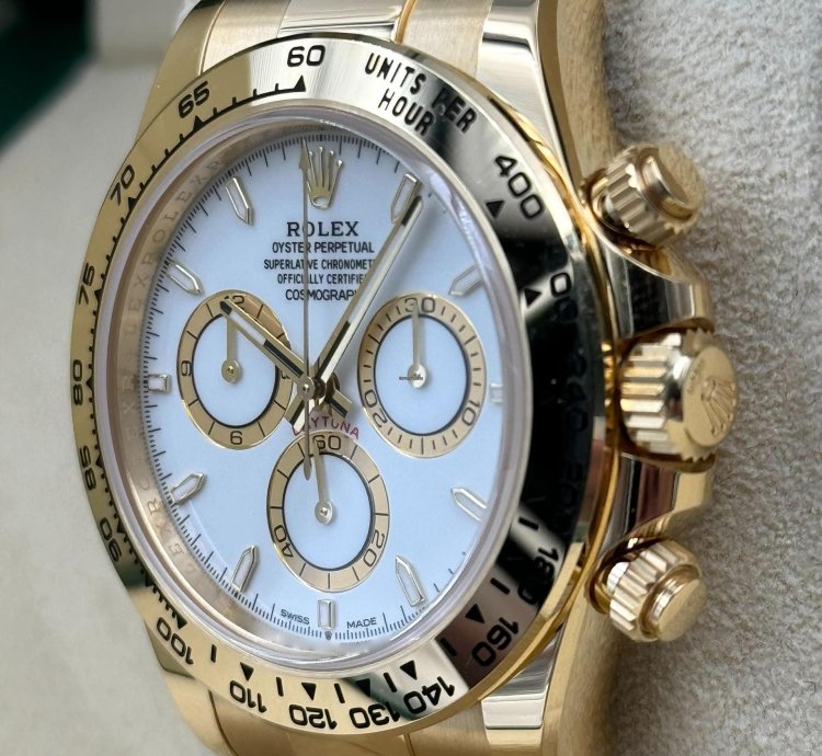Rolex Daytona Yellow Gold White Dial Yellow Gold Bracelet 126508 Unworn 2024