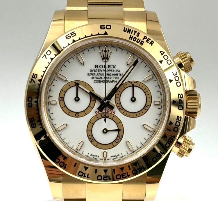 Rolex Daytona Yellow Gold White Dial Yellow Gold Bracelet 126508 Unworn 2024
