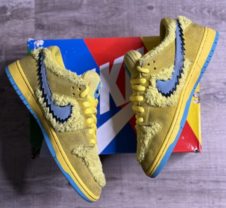 Nike Grateful Dead Sb Dunk Low Yellow Bear