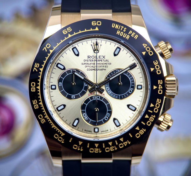 Rolex Daytona Yellow Gold Yml Dial Complete Set 116518ln