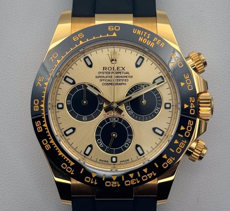 Rolex Daytona Yellow Gold Yml Dial Complete Set 116518ln