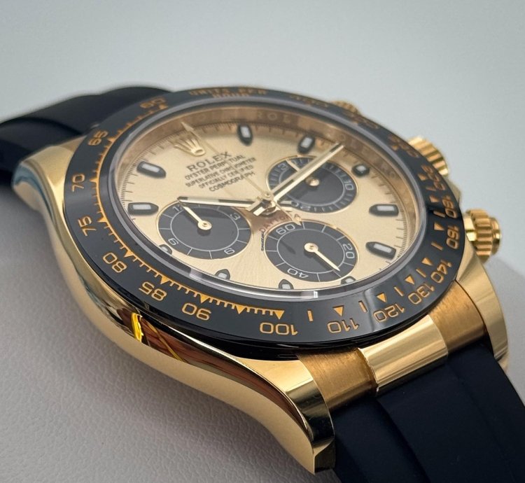 Rolex Daytona Yellow Gold Yml Dial Complete Set 116518ln