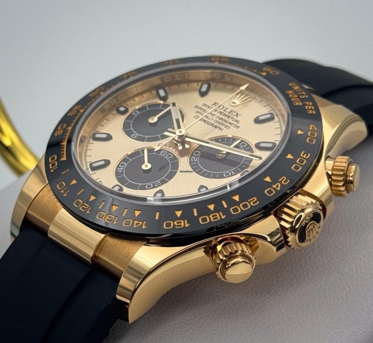 Rolex Daytona Yellow Gold Yml Dial Complete Set 116518ln