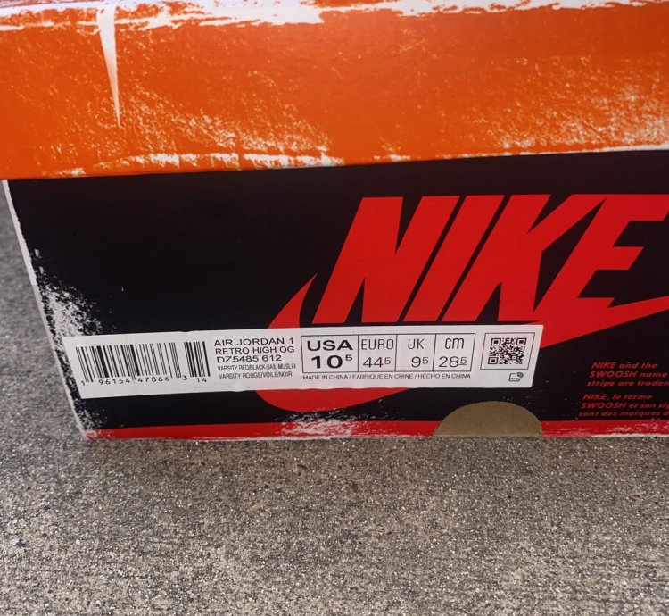Nike Jordan 1 Lost And Found Size 10 5