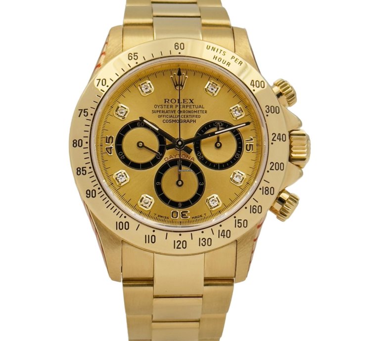 Rolex Daytona Zenith 6 Inverted Diamonds Dial Full Serviced By Rolex