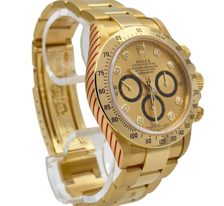 Rolex Daytona Zenith 6 Inverted Diamonds Dial Full Serviced By Rolex