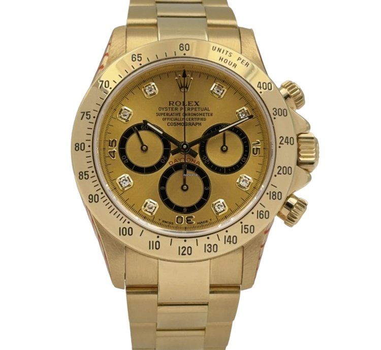 Rolex Daytona Zenith 6 Inverted Diamonds Dial Full Serviced By Rolex
