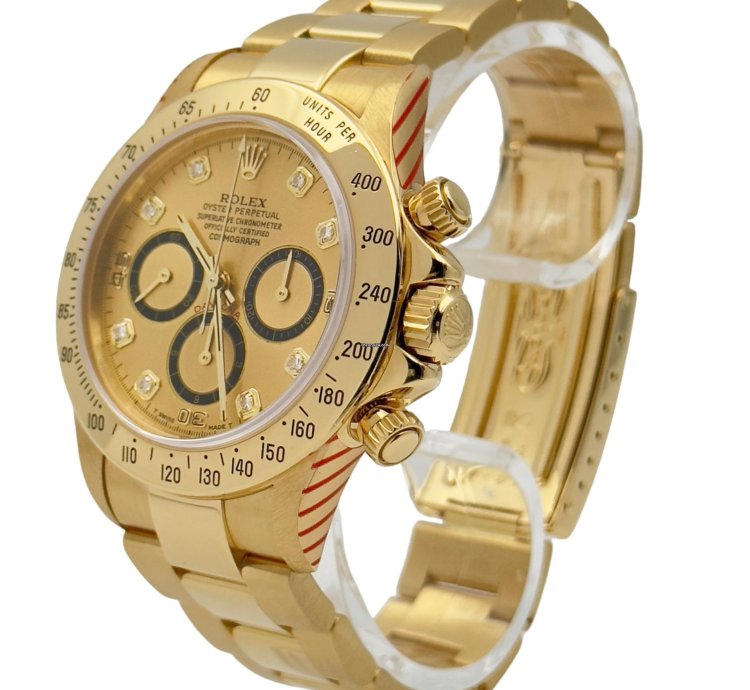 Rolex Daytona Zenith 6 Inverted Diamonds Dial Full Serviced By Rolex