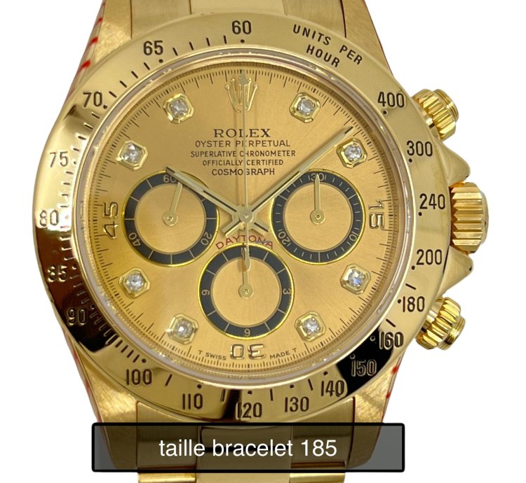 Rolex Daytona Zenith 6 Inverted Diamonds Dial Full Serviced By Rolex