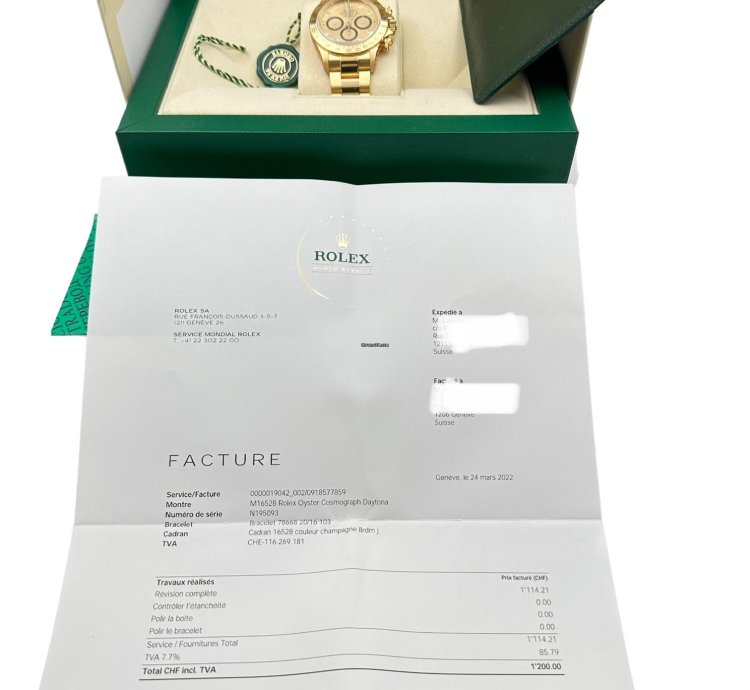 Rolex Daytona Zenith 6 Inverted Diamonds Dial Full Serviced By Rolex