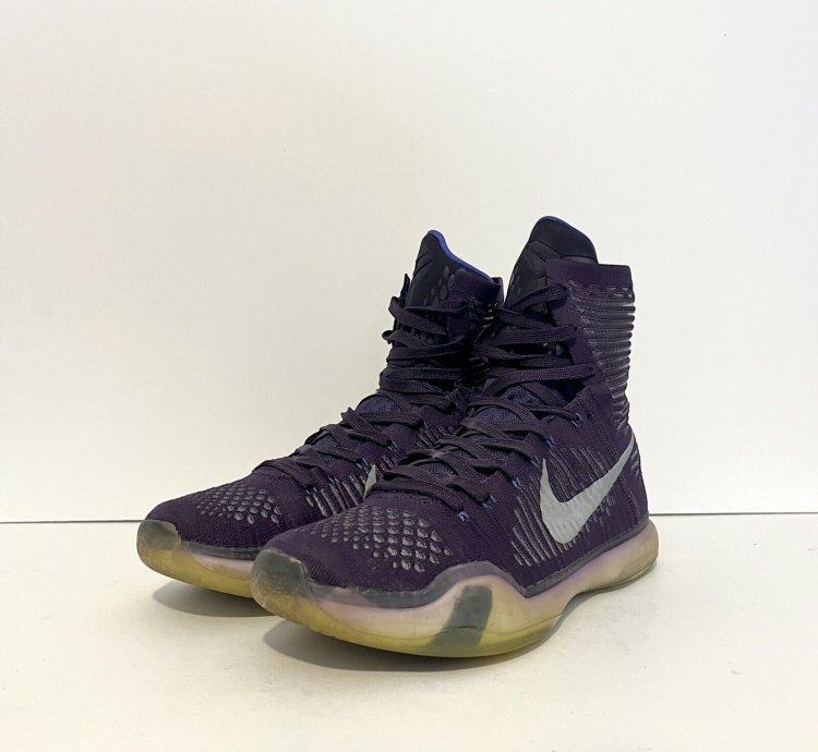 2014 Nike Kobe 10 Elite High Team Pack Purple Ink Sz 10