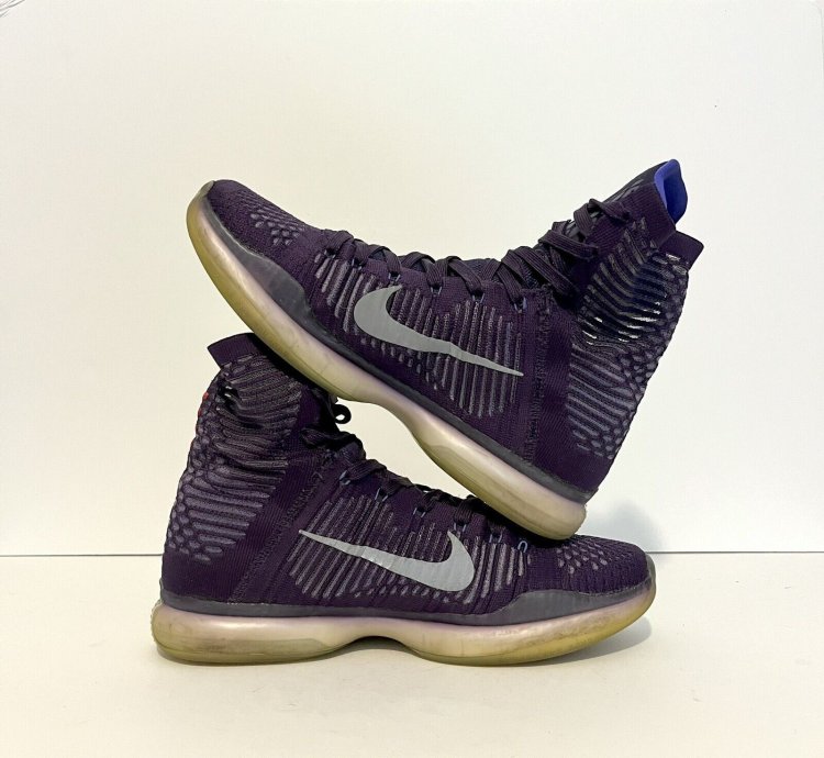 2014 Nike Kobe 10 Elite High Team Pack Purple Ink Sz 10