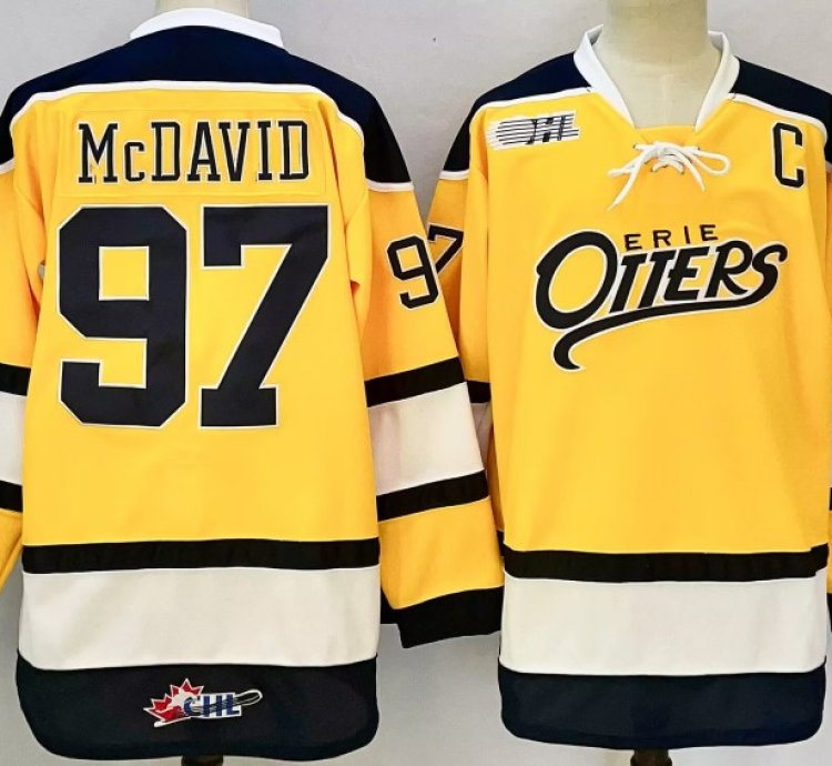 Edmonton Oilers 97 Connor Mcdavid Jersey Yellow