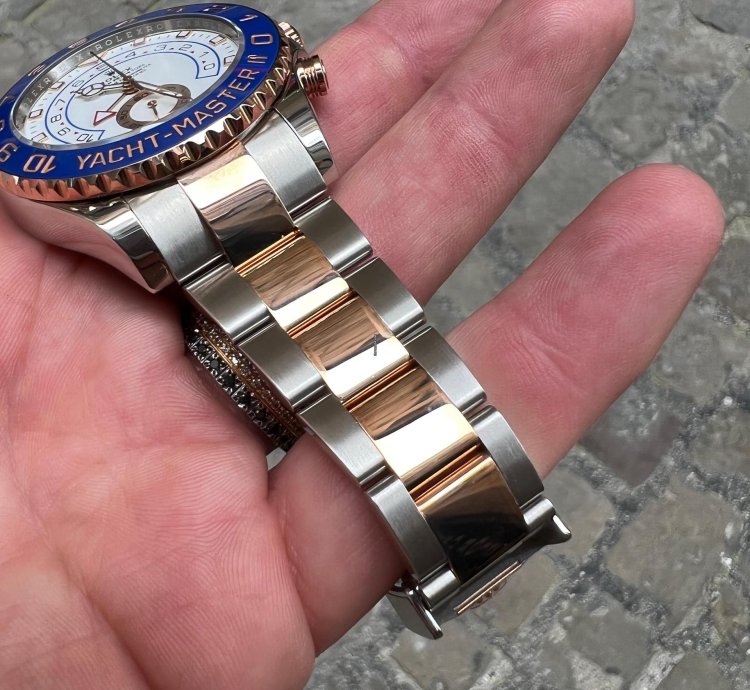 Rolex Yacht-master Ii Oro Rosa Rose Gold Steel Full Set Plastiche Plastic