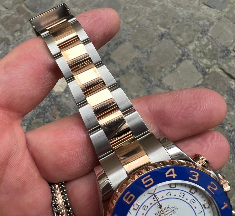 Rolex Yacht-master Ii Oro Rosa Rose Gold Steel Full Set Plastiche Plastic