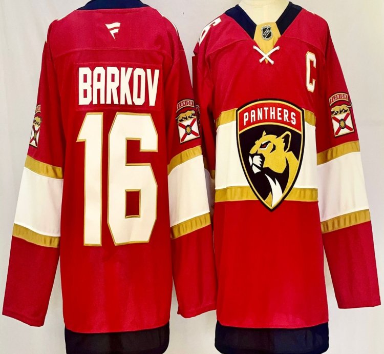 Florida Panthers 16 Aleksander Barkov Jersey Stitched