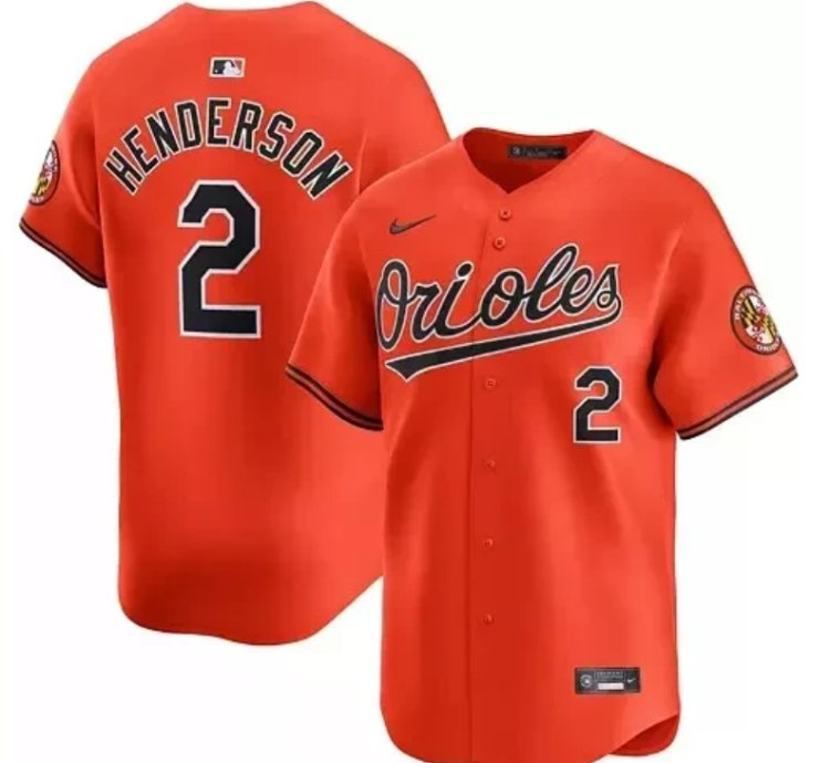 Gunnar Henderson Jersey 2 Baltimore Orioles Orange - All Stitched