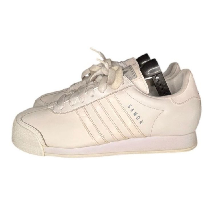 Adidas Originals Samoa Mens Leather Sneakers Size 10 White